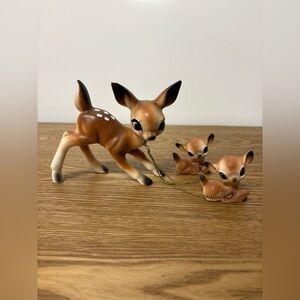 Vintage | MCM Anthropomorphic Doe & Fawns